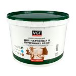 Краска моющаяся для наружных и внутренних работ VGT ВД-АК-1180, белоснежная, 15 кг, 13812