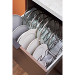 Органайзер для посуды ronja, 26,8х20,5 см, светло-серый/темно-сливовый