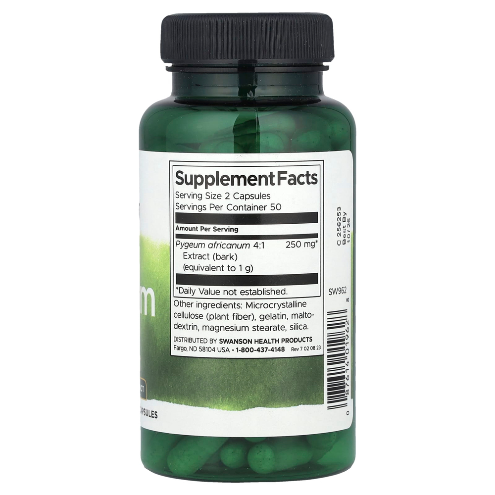Swanson, Pygeum, 100 капсул