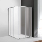 Душевой уголок Cezares Molveno 120x120 MOLVENO-A-22-100+20-P-Cr стекло рифленое матовое/профиль хром