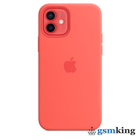 Apple Silicone Case with MagSafe iPhone 12 | 12 Pro Pink Citrus «Розовый цитрус» MHL03ZM/A