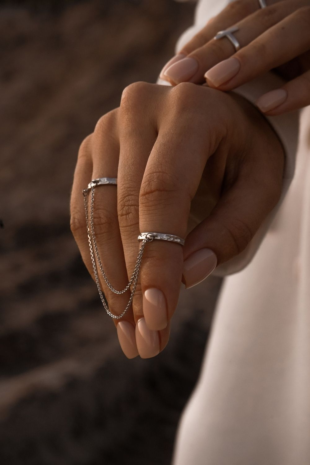 Кольцо двойное Art