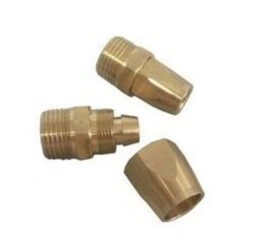 Соединитель резьбовой 1/2''с зажимом для шланга 8*12мм (наруж. резьба) RockForce##Rock FORCE RF-B1280/4