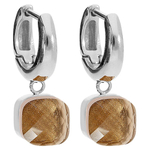 Серьги Qudo FIRENZE (S) Smoked Topaz 107000/20-5108