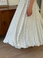 Платье Василина для беременных и кормящих, Айвори с голубыми цветами