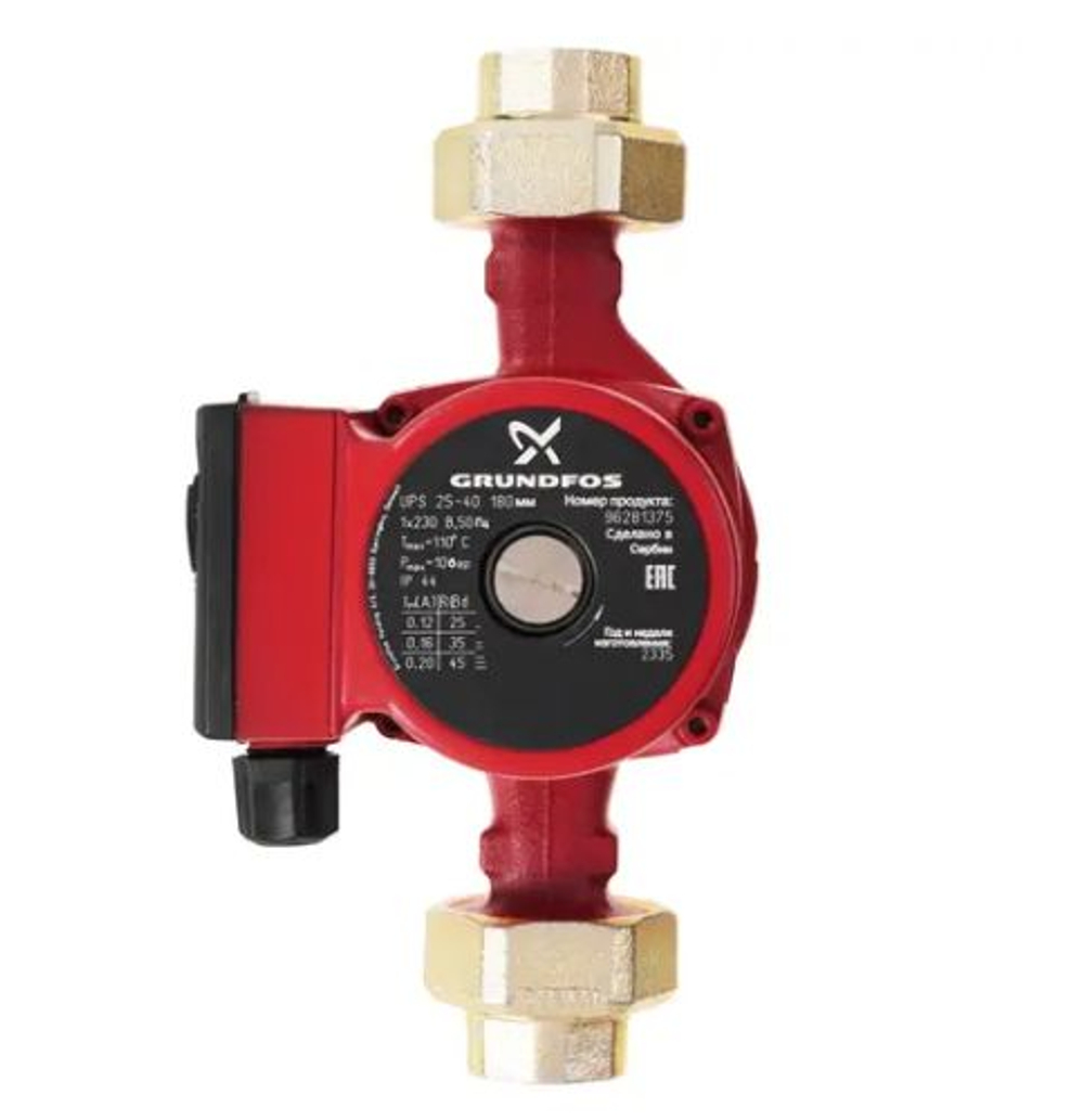 Циркуляционный насос Grundfos UPS 25-40 180 96281375