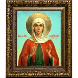 Василисса Коринфская Святая  мученица. Икона на холсте.