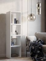 Стеллаж СТ4.1 (4 ячейки) прямой 4х1 белый