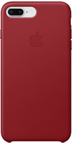 Кожаный чехол Apple Leather Case для iPhone 8 Plus/7 Plus, цвет (PRODUCT)RED красный (MQHN2ZM/A)