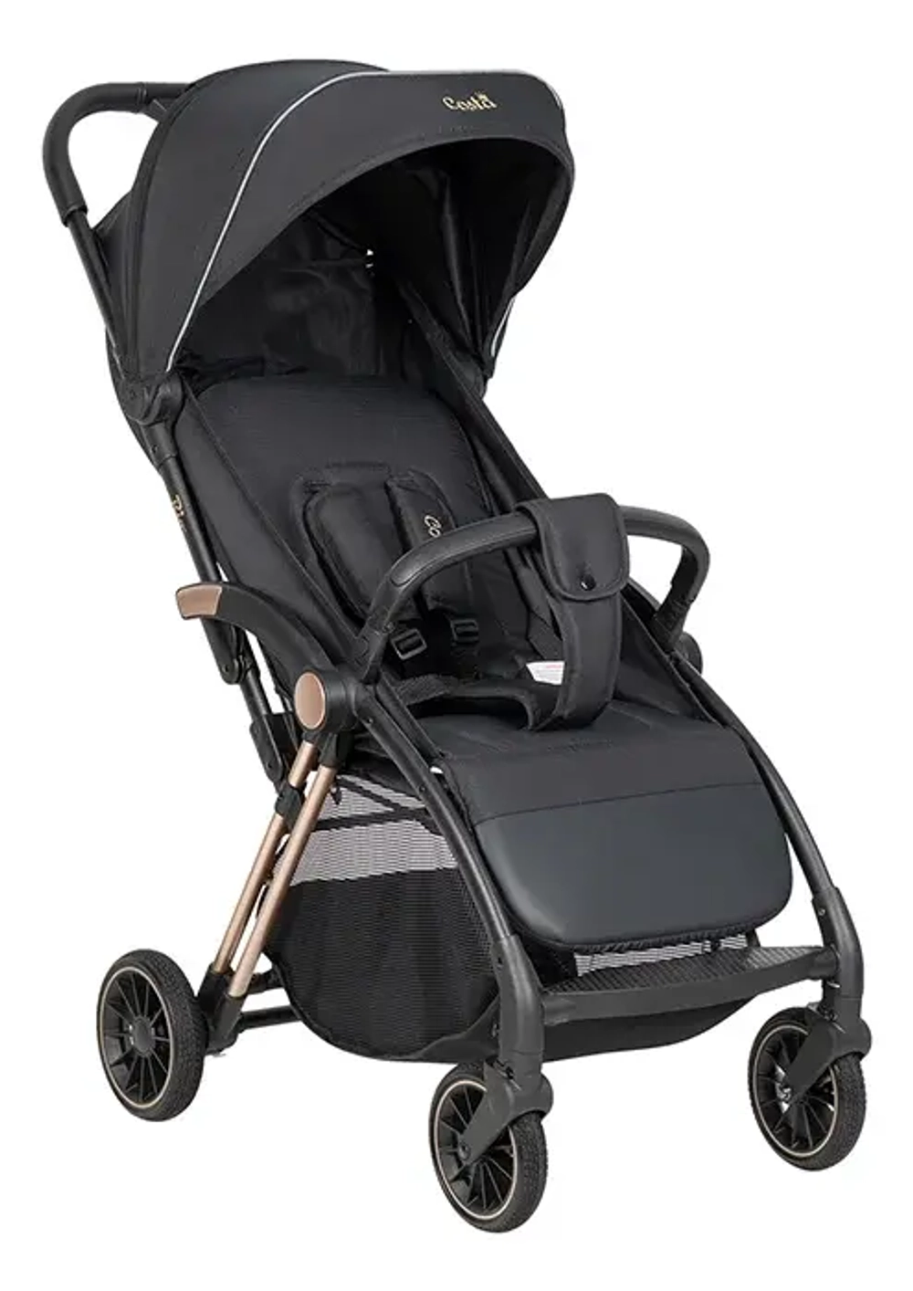 Коляска детская прогулочная COSTA Rio (Black gold/Черное золото CR-1)
