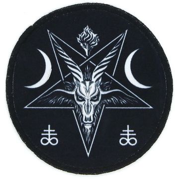 Нашивка Бафомет круглая (903)
