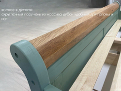 Кровать 90х200, Мелания, односпальная, с ящиком для белья, массив сосны, эвкалипт, Dipriz