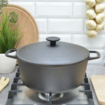 Кастрюля 5л чугунная с крышкой тм Гардарика