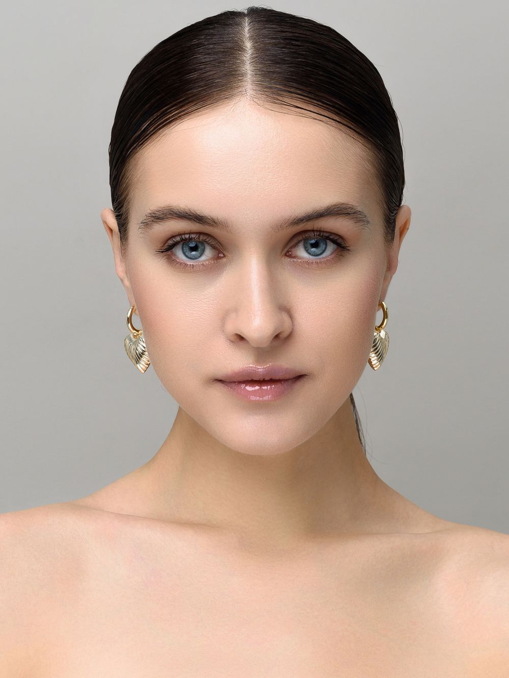 Cерьги "Ribbing Love" Gold