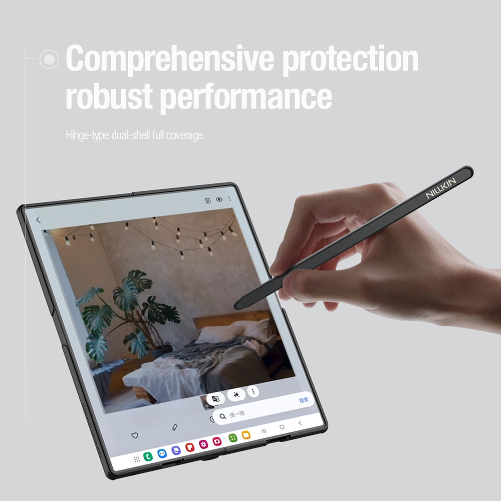 Усиленный двухкомпонентный чехол от Nillkin для Samsung Galaxy Z Fold 7, серия Super Frosted Shield Fold