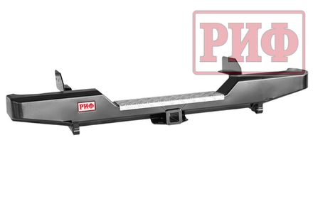 Бампер силовой задний Toyota Hilux 1983-1997 с квадратом под фаркоп РИФ