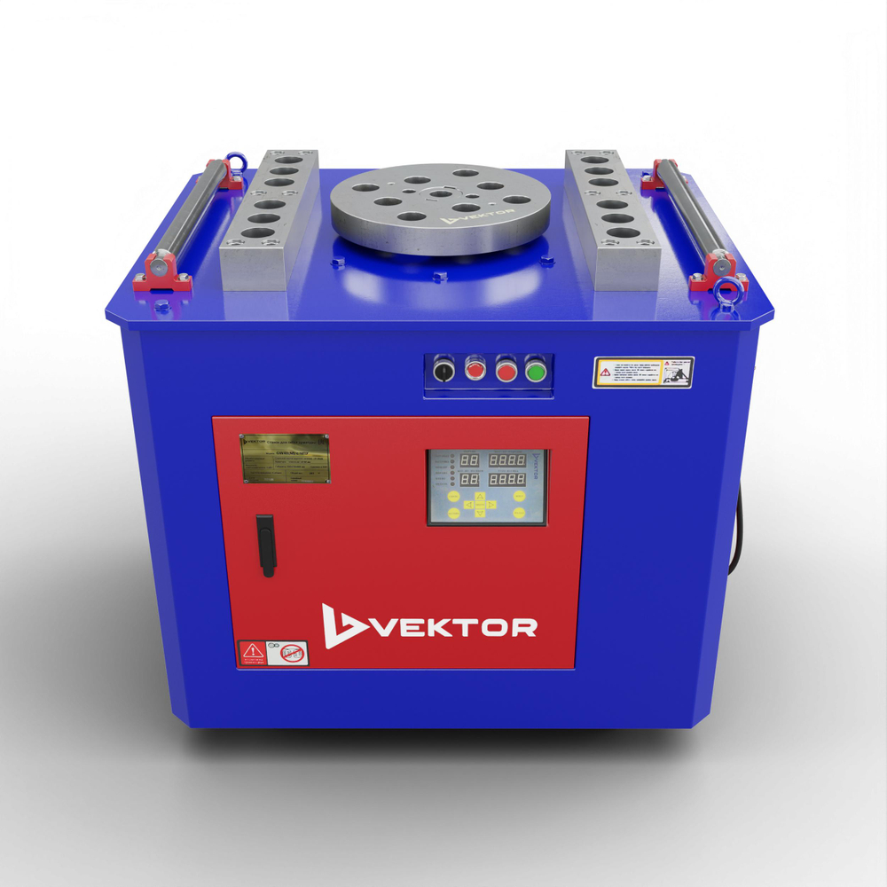 Станок для гибки арматуры Vektor GW40М с электронным блоком управления (ЧПУ)