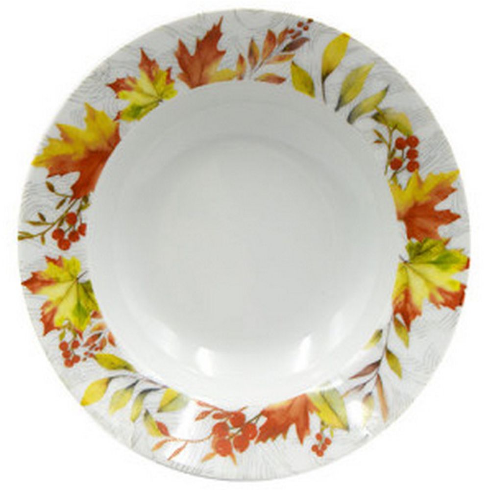 Тарелка глубокая 20см "ГНОМЫ ОСЕННИЙ ДВОРИК (Идиллия)" 250мл, Беларусь.