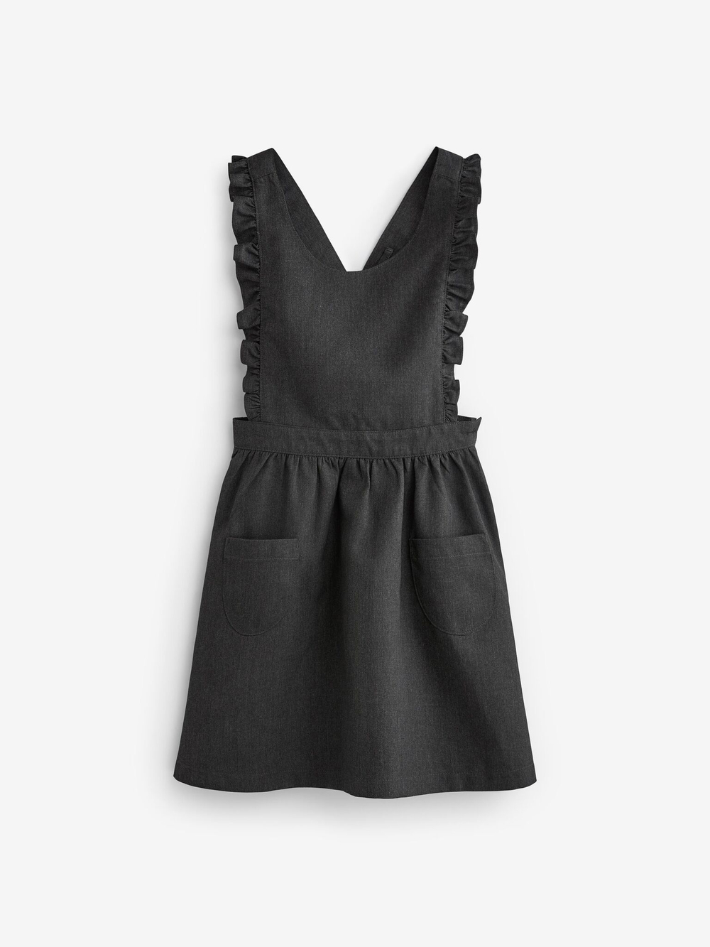 Сарафан школьный для девочки Next M82-227, Серый