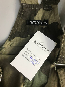 Сарафан Terranova в стиле милитари, маркировка S, визуально 44 размер