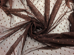 Эластичная сетка, мушки 3 мм, шоколад