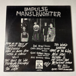 Винтажная виниловая пластинка LP Impulse Manslaughter He Who Laughs Last Laughs Alone (USA 1987)