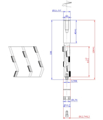 PCD фреза концевая алмазная c подшипником D.12,7x53x104, S=12x40 Z=6