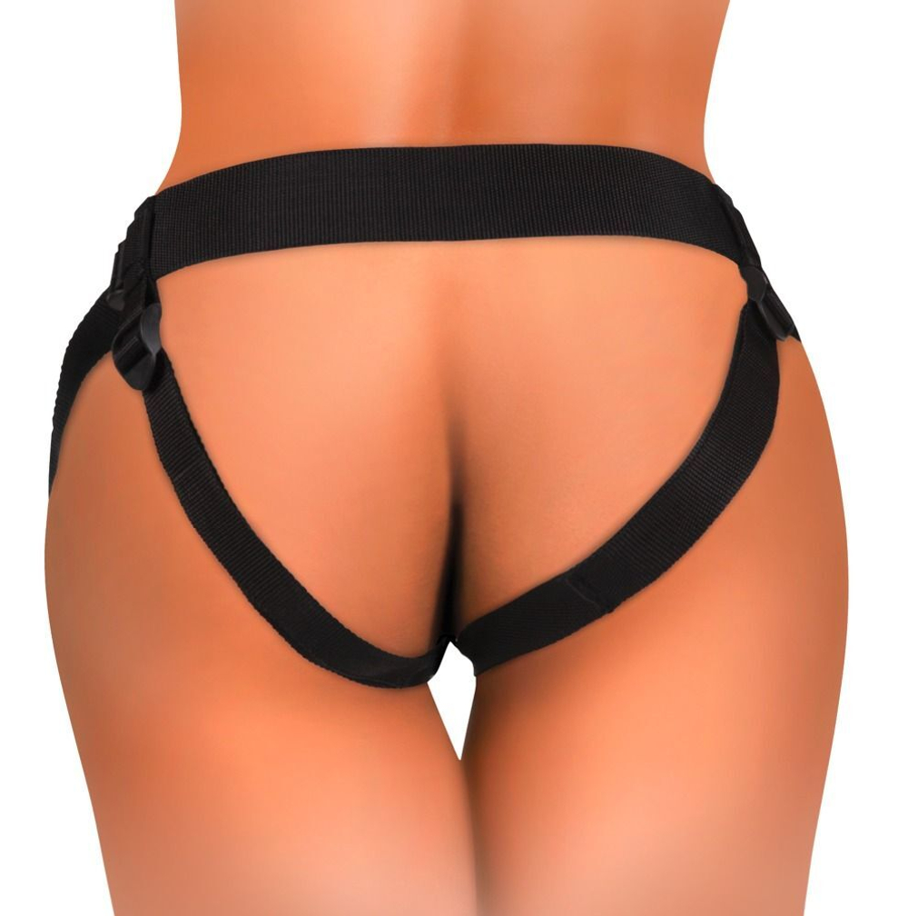 Страпон-система Deluxe Silicone Body Dock Kit - 22 см. (Цвет: телесный с черным)