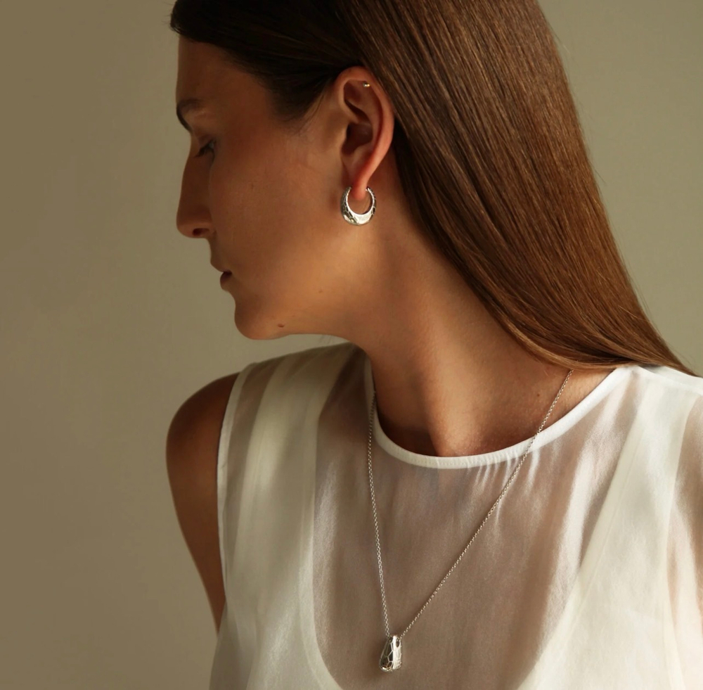 серьги хупы eva