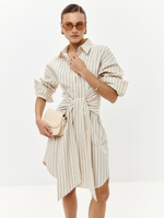 Платье-рубашка Саша в цвете озёрной прохлады