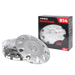 Колпаки R14 Maffei 4шт (серебристые) ABS-пластик ARNEZI A0702030