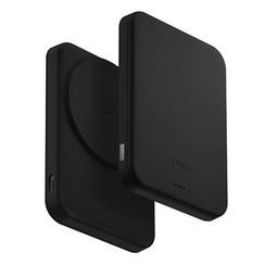 Кожаный внешний аккумулятор Uniq Lyden Lexa 5000MAH Magnetic (Magsafe) Power Bank USB-C PD (LYDENLEXA-DBLACK) Dallas Black
