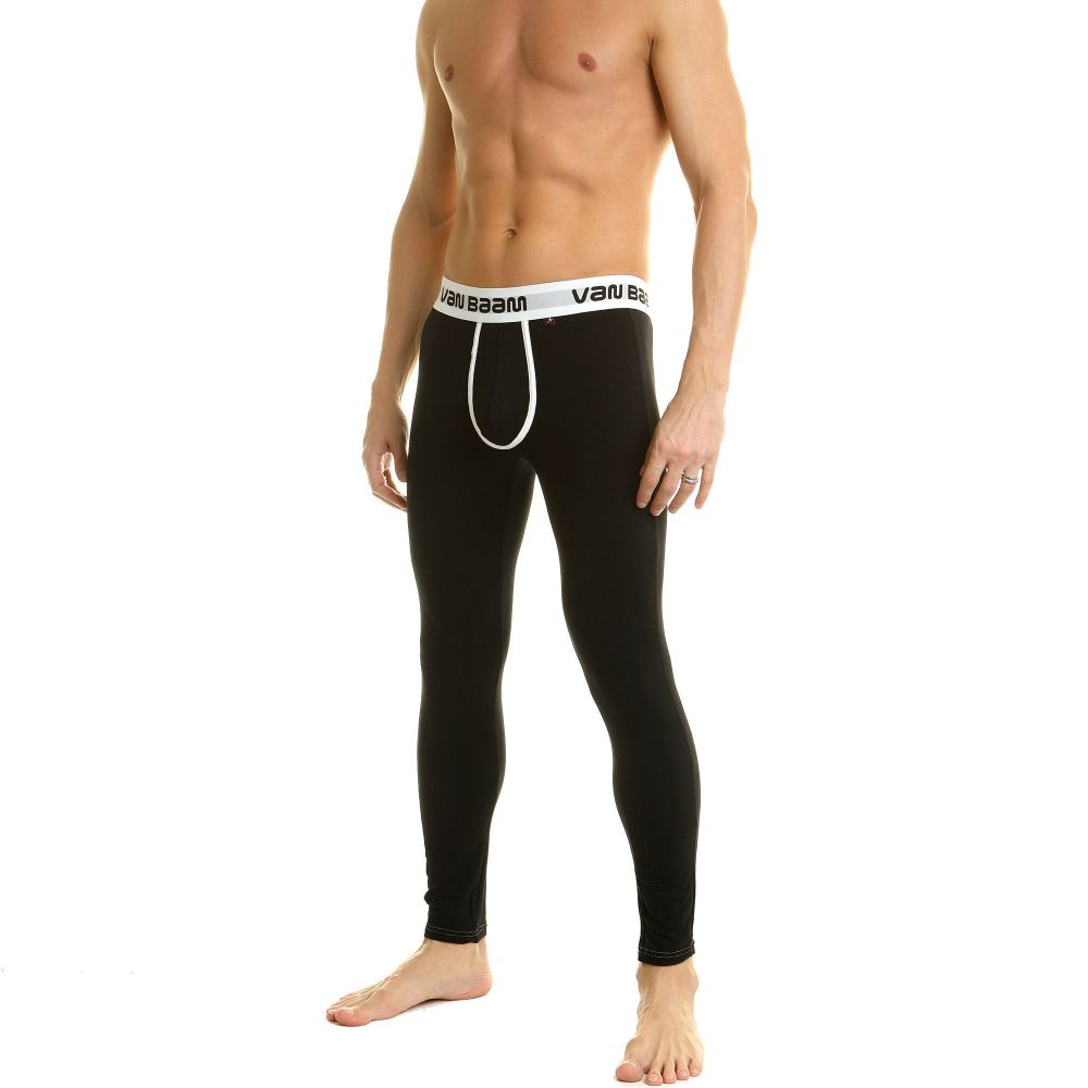 Мужские легинсы черные Van Baam VB-39288
