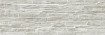 Настенная плитка ALMA Ceramica TWA11ROK717 Rocko 60x20 серая глянцевая рельефная под бетон / цемент