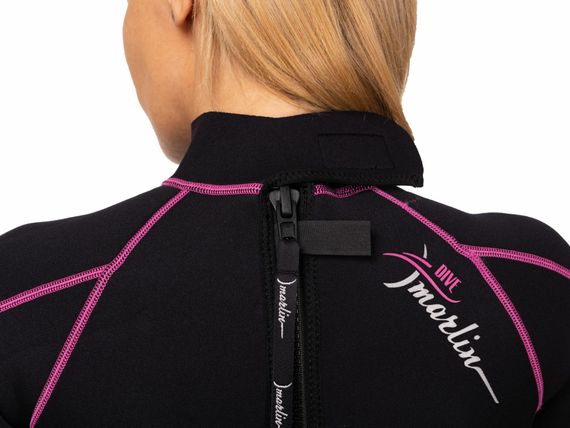Гидрокостюм женский Marlin Malibu Shorty Lady розово/черный 2,5 мм