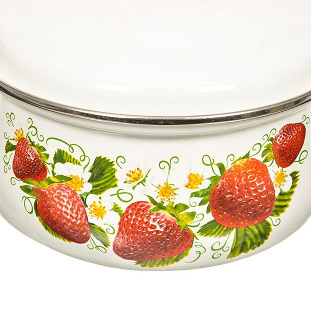 Кастрюля сталь, эмал, 1.5 л, с крыш, Керчь, 61904-082/6, в асс