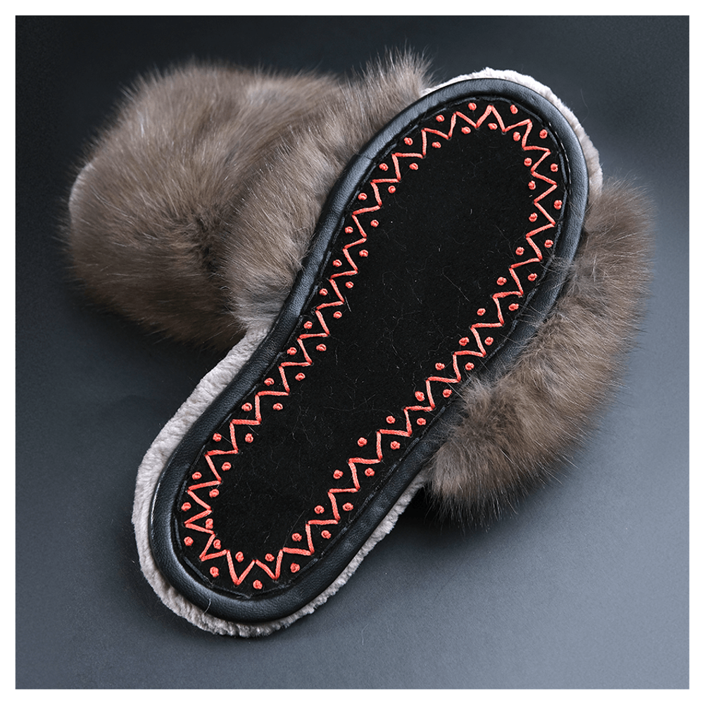 Тапки из меха «Собольи лапки»