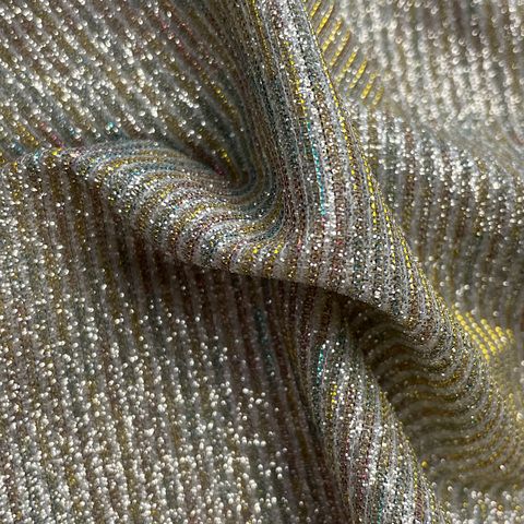 Ткань Софиты ш150см 100%пэ, цвет серебо/зеленый отлив