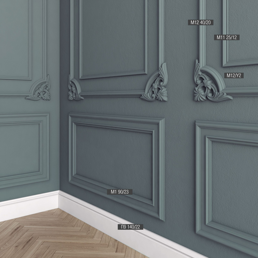 bello deco Молдинг XPS М 12 (40x20) 00-00004593
