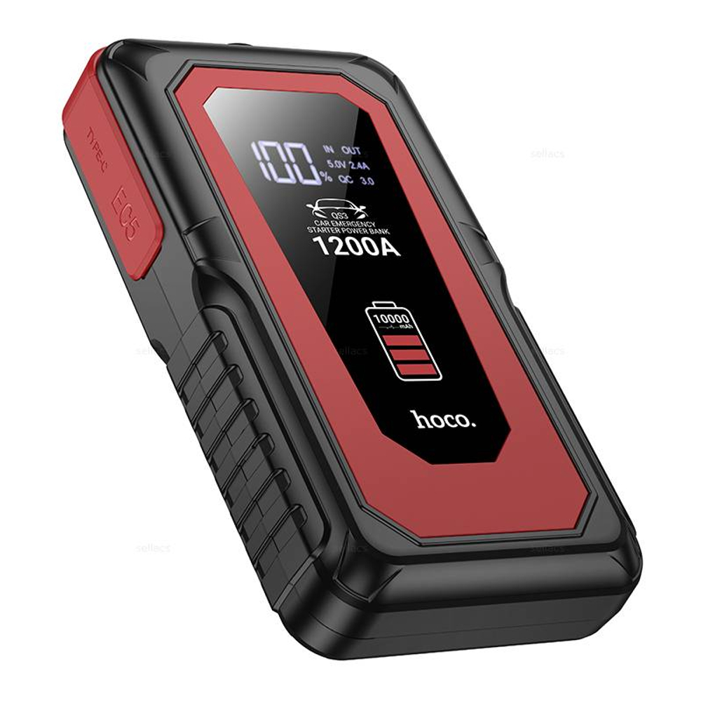 Hoco QS3 Victory портативный аккумулятор с пусковым устройством для авто (10000mAh) (black)
