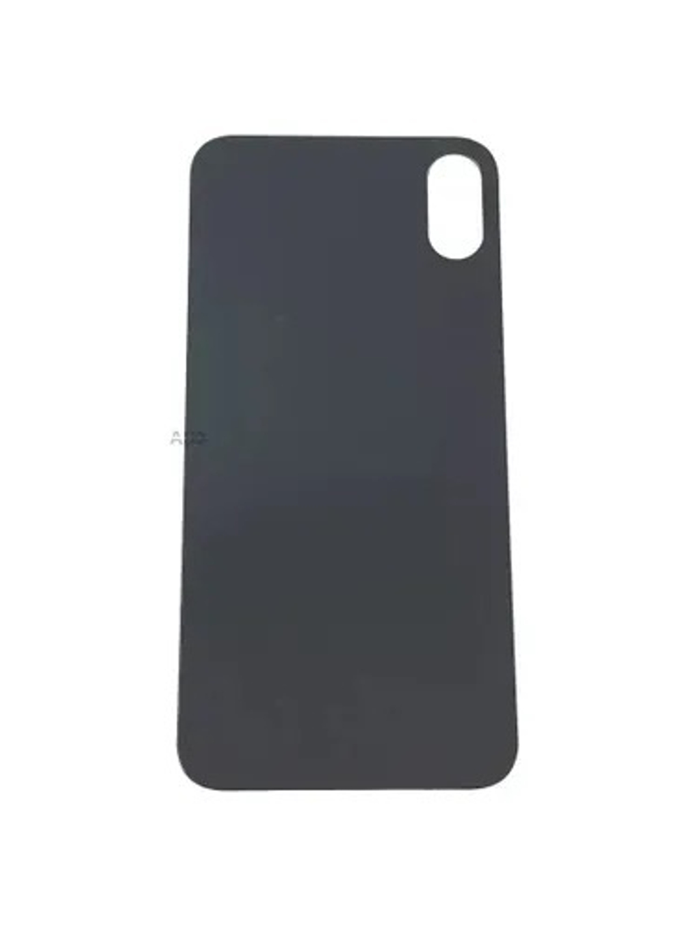 Задняя крышка для iPhone X Серый (стекло, широкий вырез под камеру, логотип)