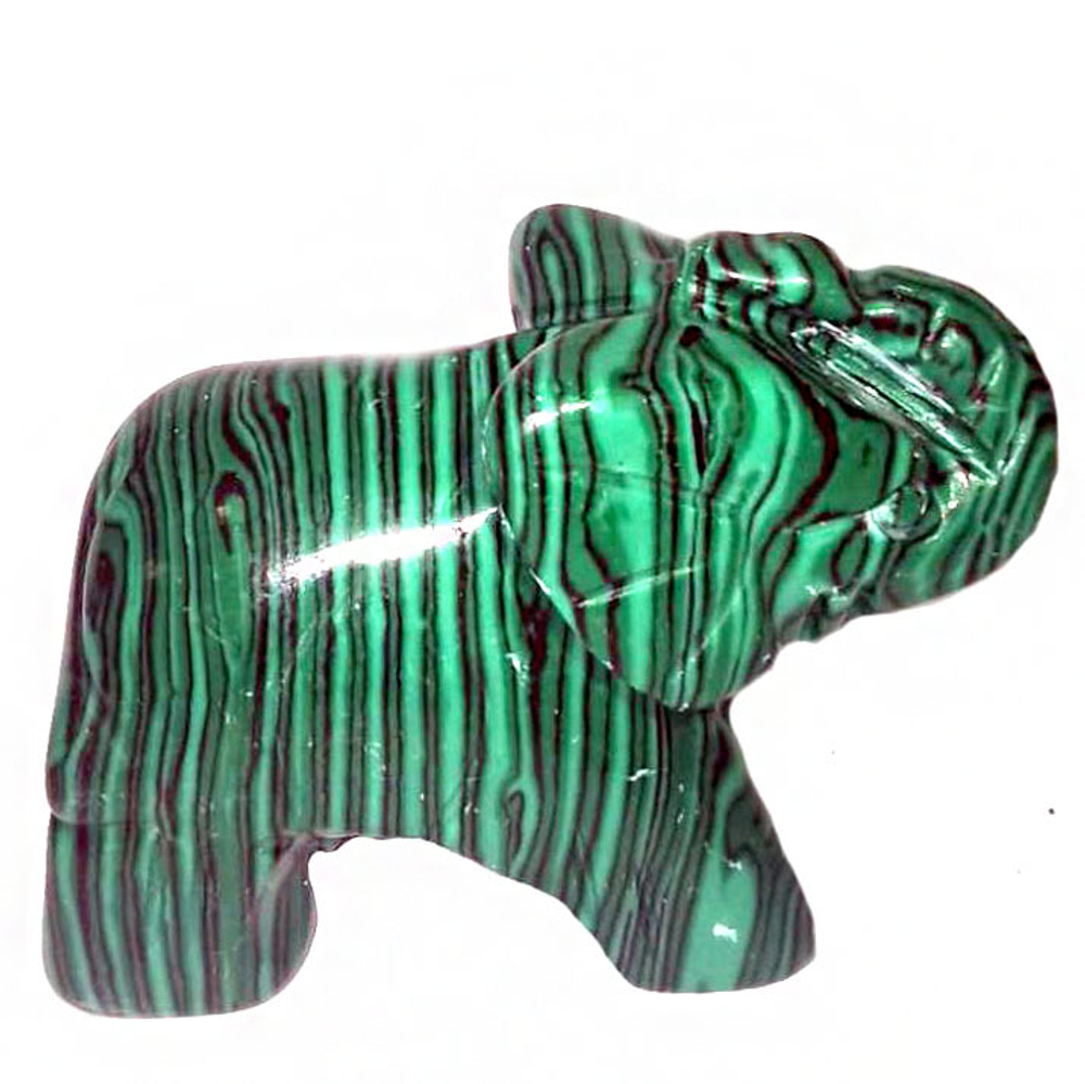 Слон малахит(имитация) асс.
