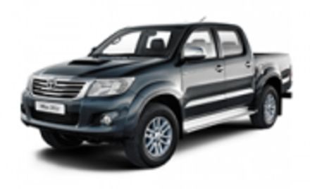 Чехлы на Toyota Hilux 7 с 2012-2015г. джип-пикап Задние спинка и сиденье единые, 5 подголовников. "ЛЮКС"- выступы на передних сидушках и спинках.