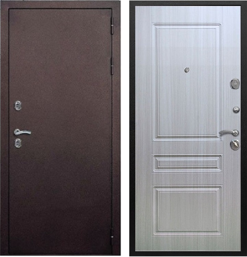 Входная дверь в квартиру Рекс Дуэт Б Бетон темный (г. Йошкар-Ола) с зеркалом и без зеркала.Замер,доставка,установка