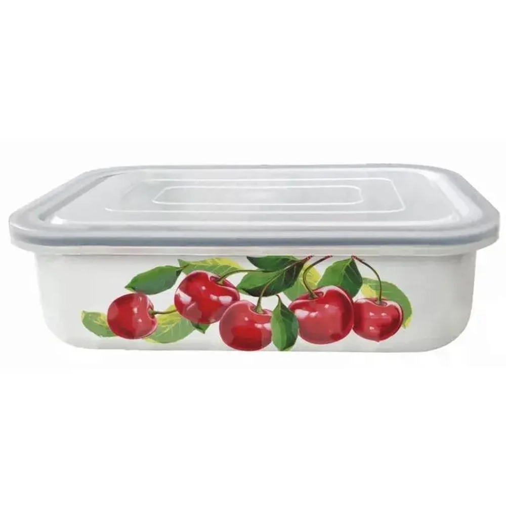 Лоток эмал 1,5л пл/кр Вишневый сад