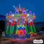 Семейная цепочная карусель «Неоновая Галактика», 16 мест, 5,8×5,8×5,3 м