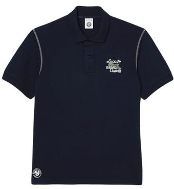Мужское теннисное поло Lacoste Sport Roland Garros Edition Pique Polo Shirt - небесный