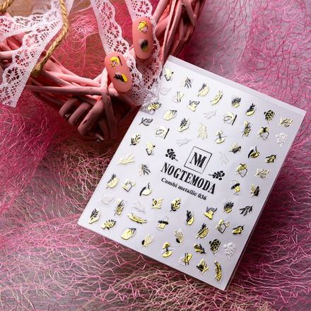 Nogtemoda Наклейки для ногтей Combi Metallic 036