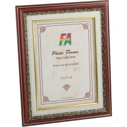 Фоторамка FA Фиеста 10х15 пластиковая со стеклом тёмная бронза | FA фототовары