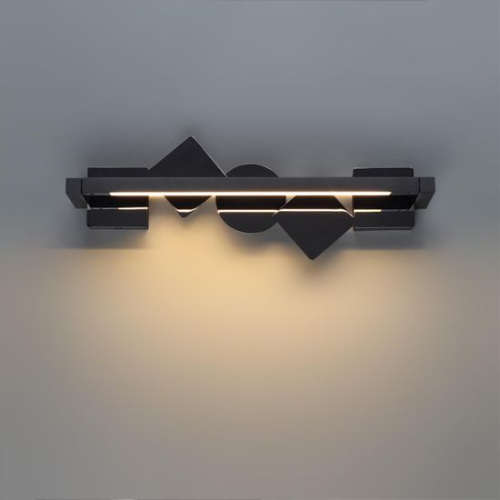 6690/7WL HIGHTECH ODL_EX24 017 Настенный светильник черный/черн полиров/металл/акрил поворотный на 360° IP20 LED 7W 184Лм 3000K GEOS